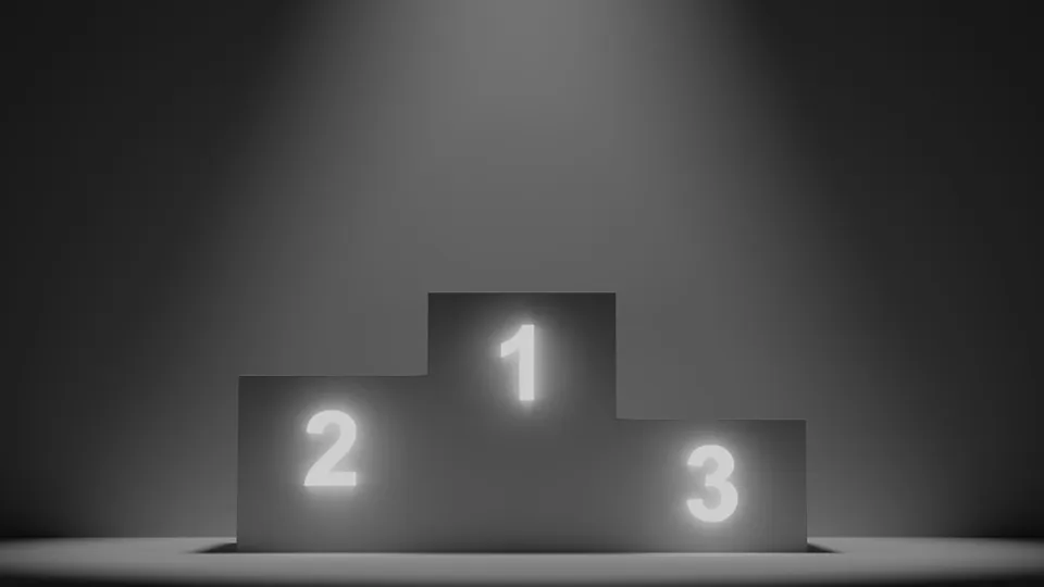 white stage